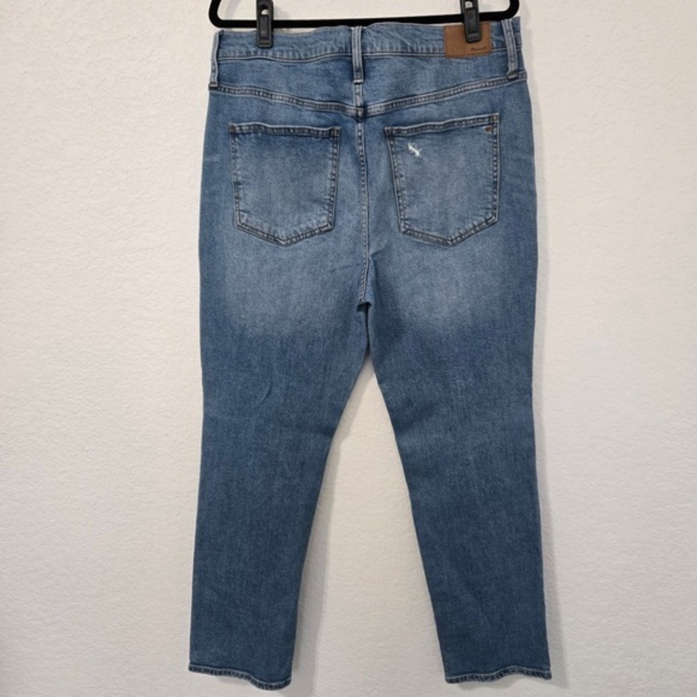 Madewell The Perfect Jean Womens 32 Tapered Distressed Mom High Rise Jeans - Picture 5 of 7